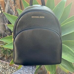 Michael Kors Black Leather Men's Backpack